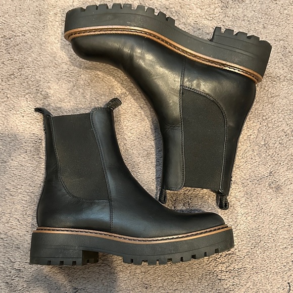 Sam Edelman Shoes - Sam Edelman Black Ankle Boots with Lug Sole